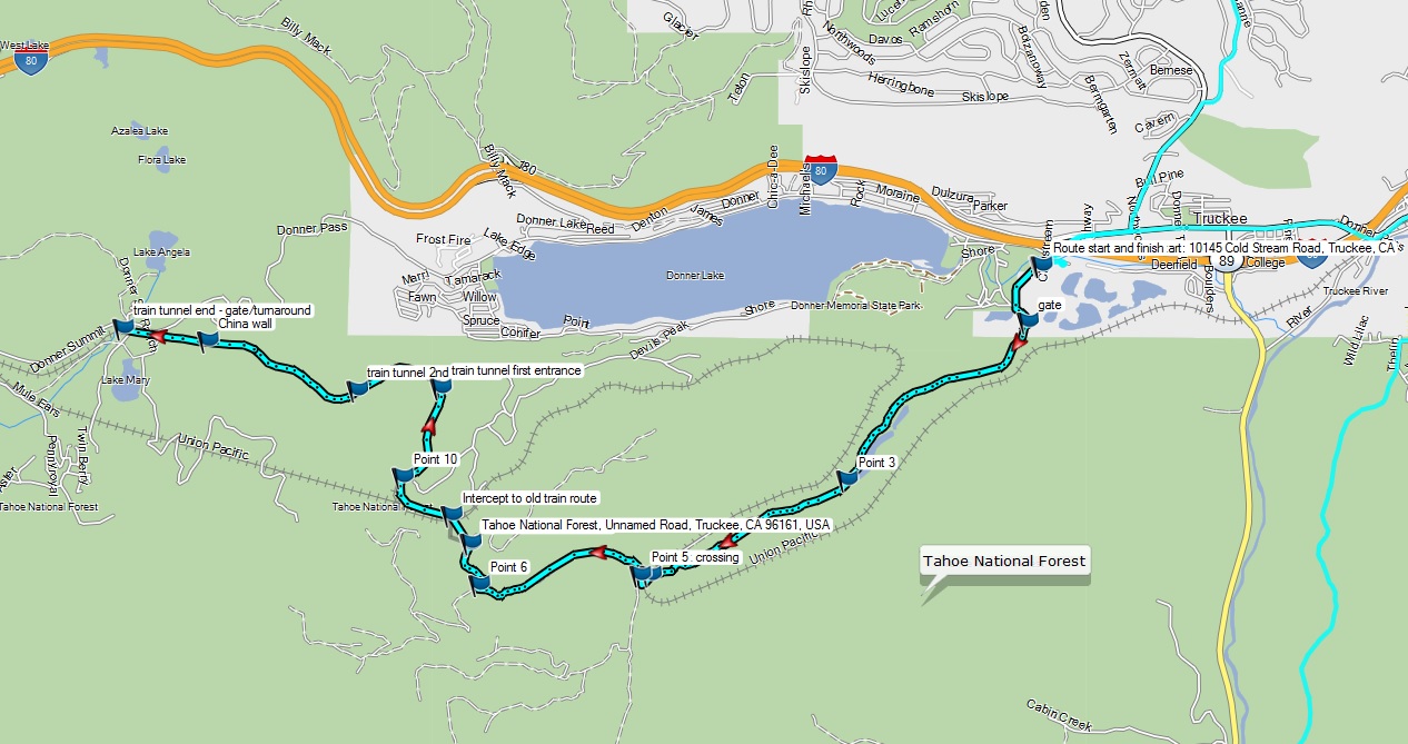 Donner train tunnels dual sport ride