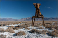 Saline Valley salt tram trestle